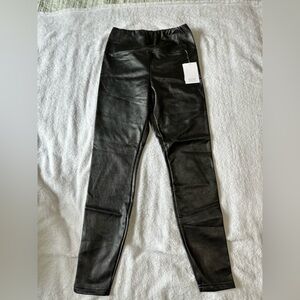 Faux leather leggings